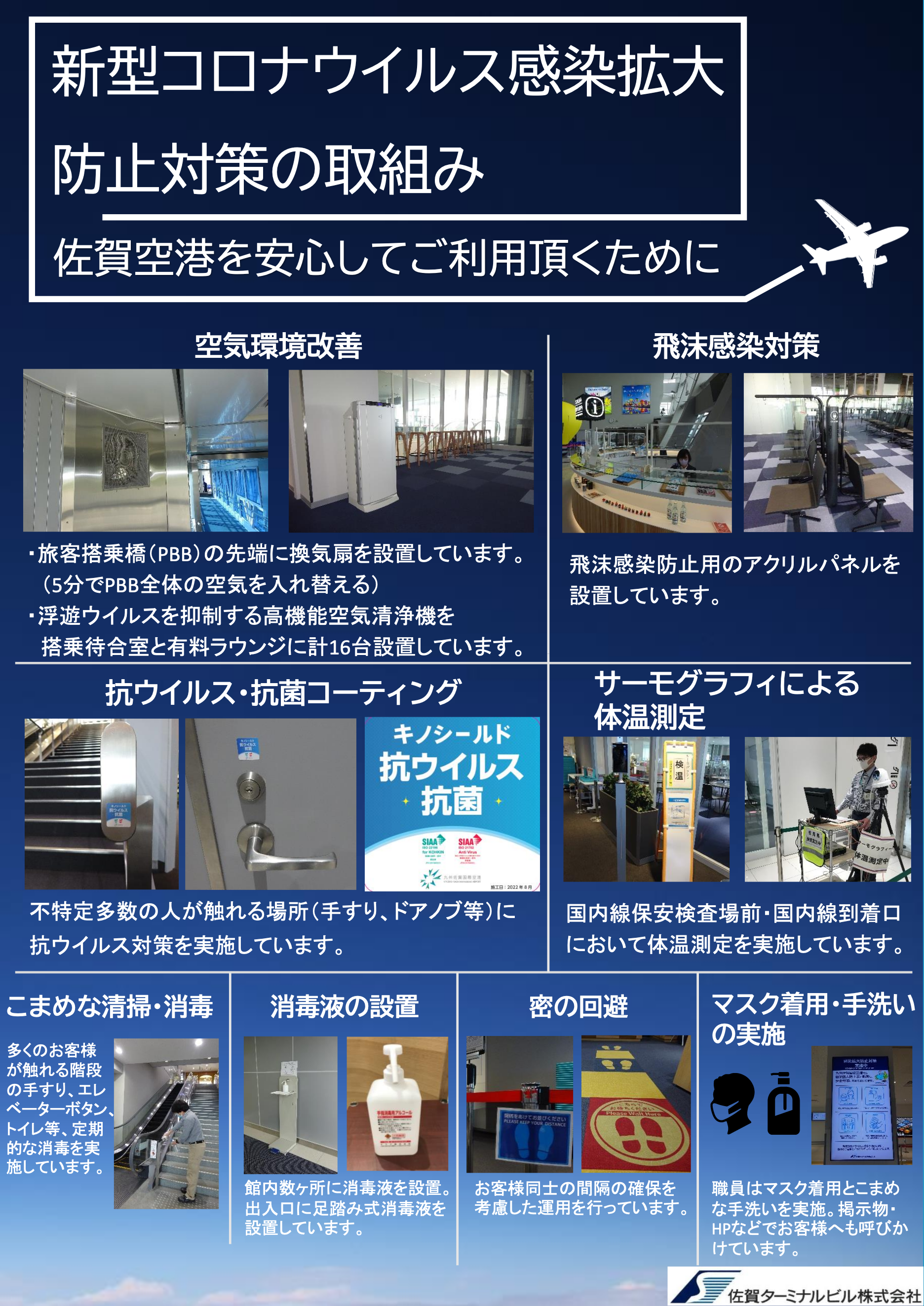 新型コロナウイルス感染防止のための 佐賀空港の取り組みについて